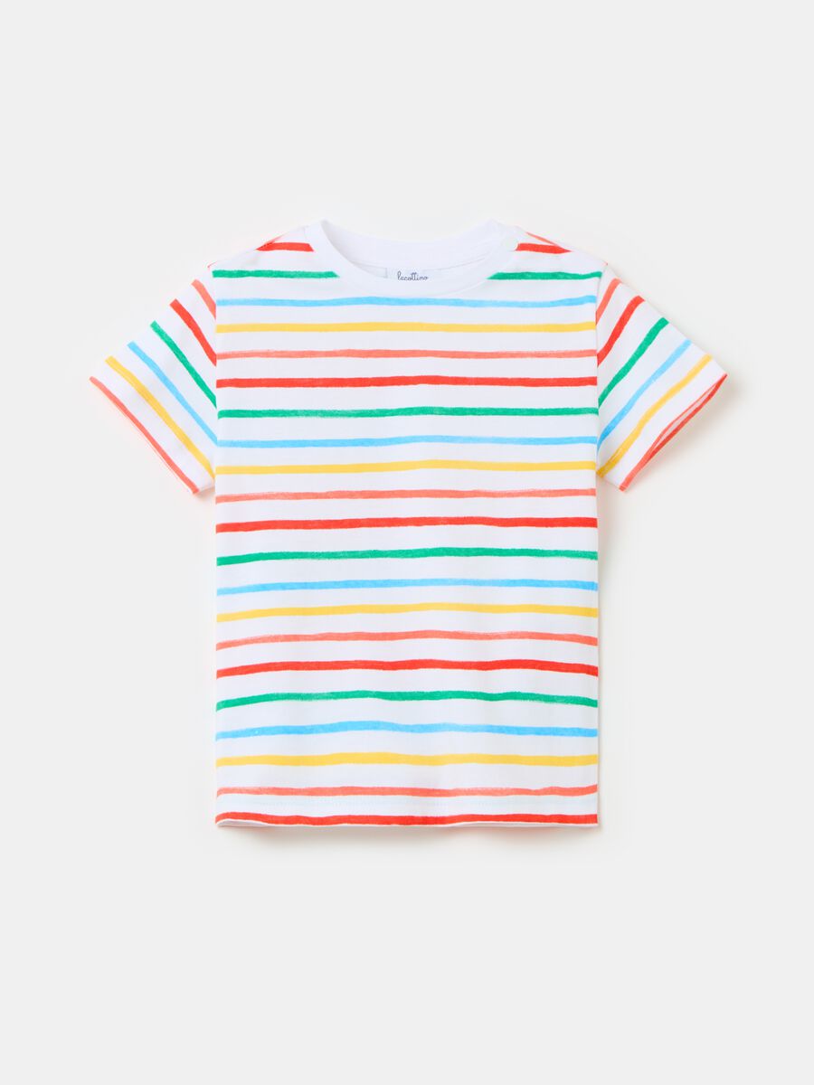 T-shirt in cotone con stampa_0