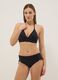 Black stretch bikini top with removable padding_1