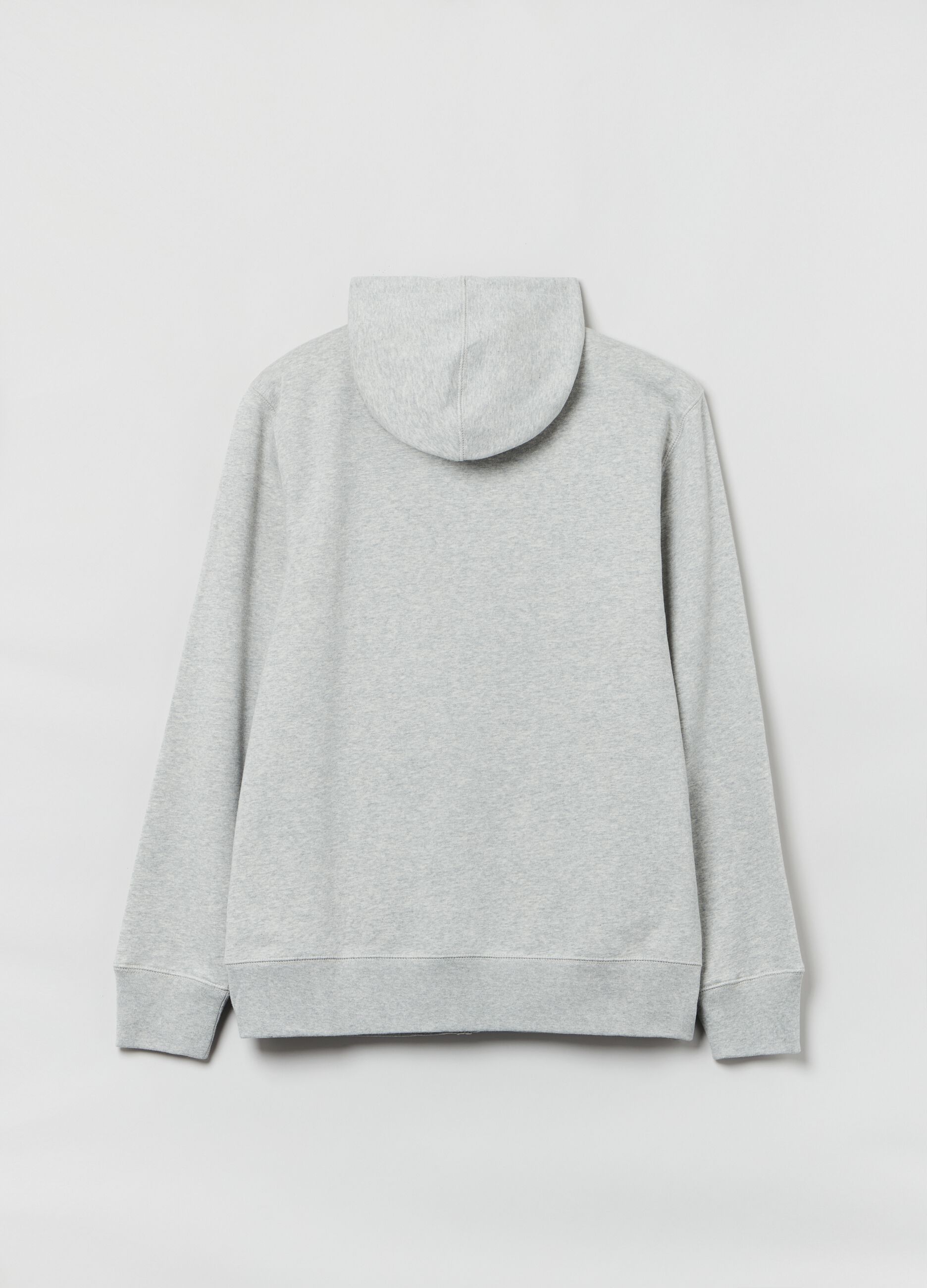 Full-zip con cappuccio e patch logo