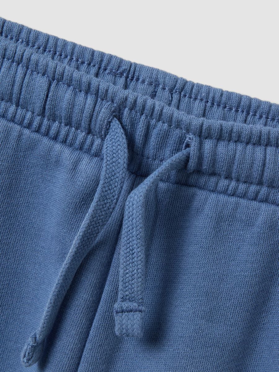 Completo jogging over fit blu in puro cotone per bimbo_3