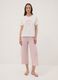 T-shirt pigiama bianco in cotone organico con scritte frontali_1