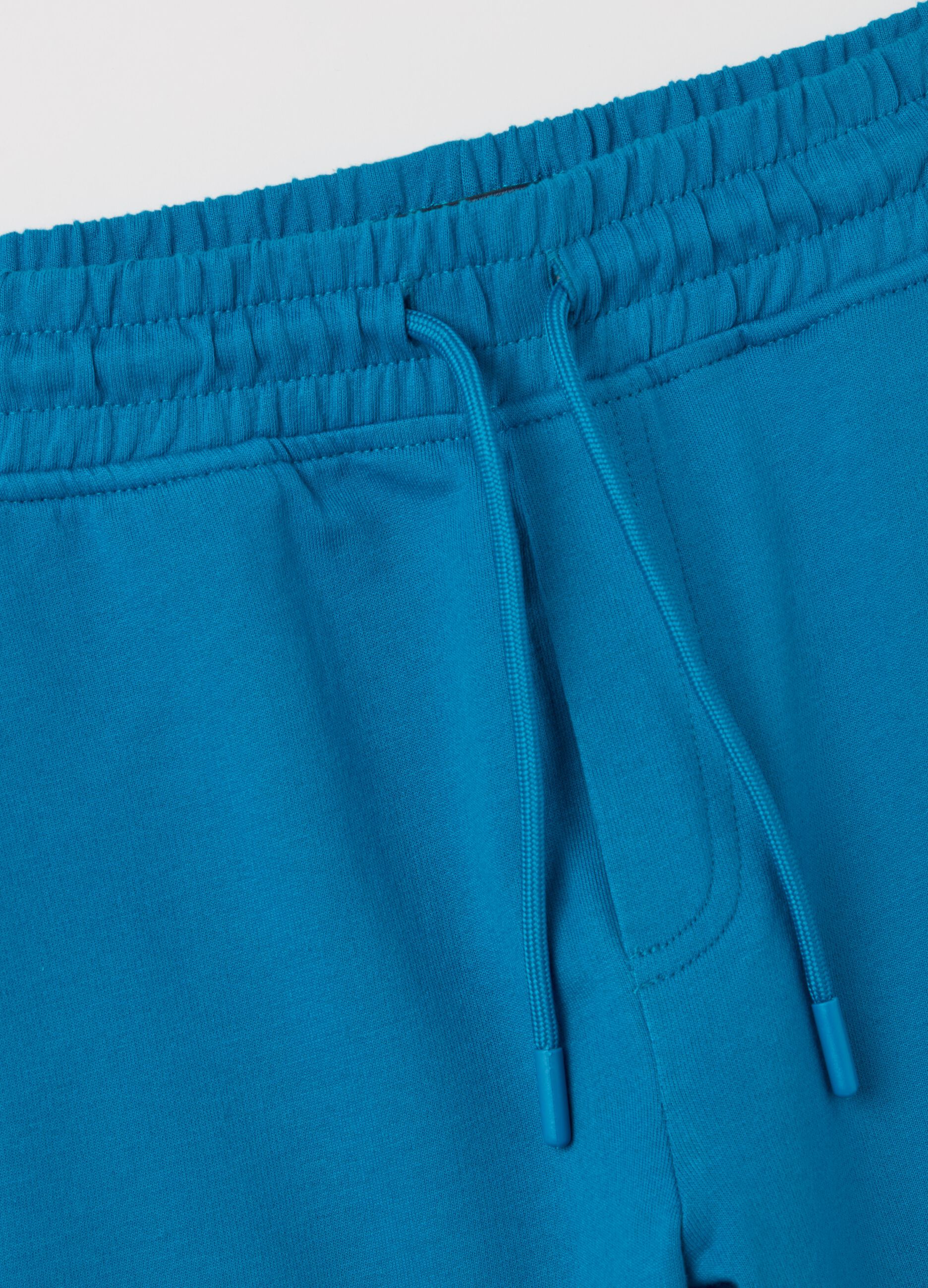 Cotton Bermuda shorts with drawstring