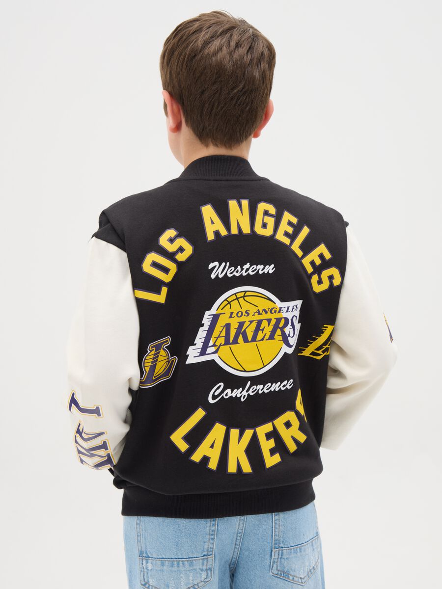 Bomber varsity patch e stampa NBA Los Angeles Lakers_2
