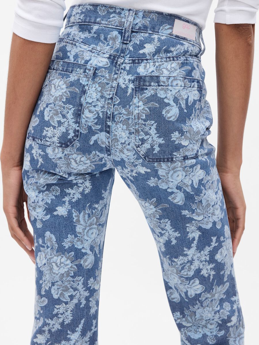 Jeans flare fit con stampa LoveShackFancy_2