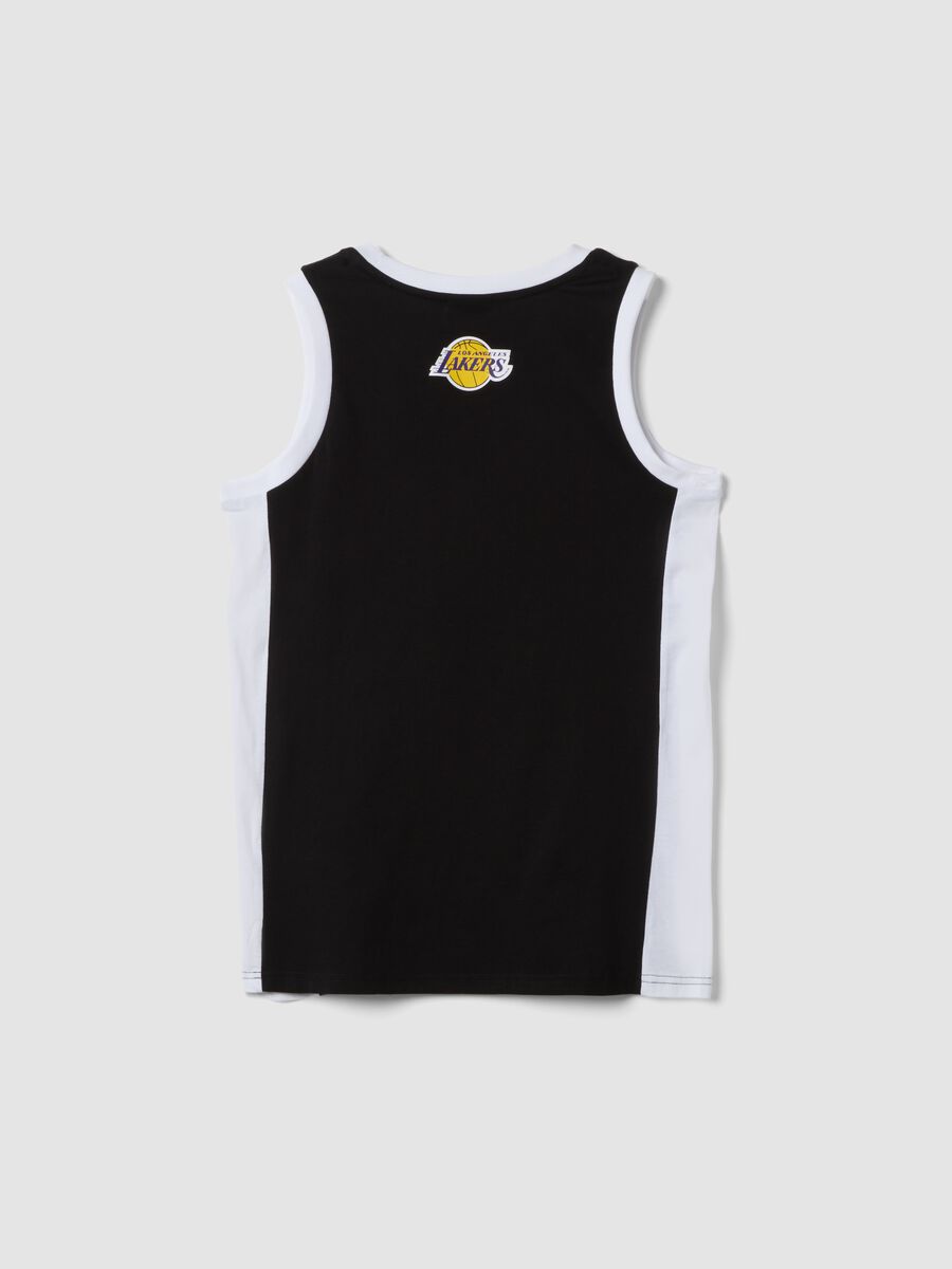 Canotta multicolor in puro cotone da ragazzo relaxed fit Lakers_4