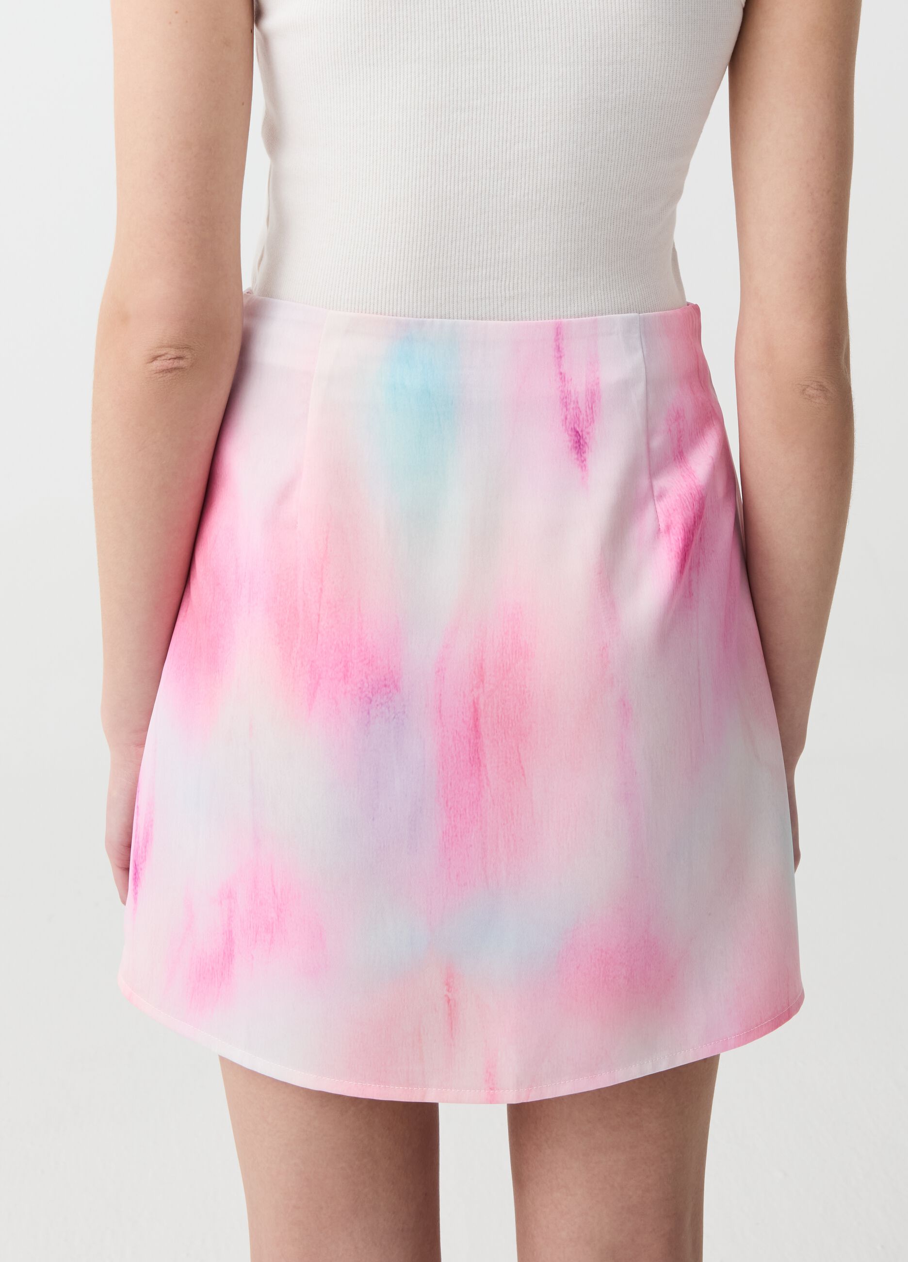 Tie-dye miniskirt