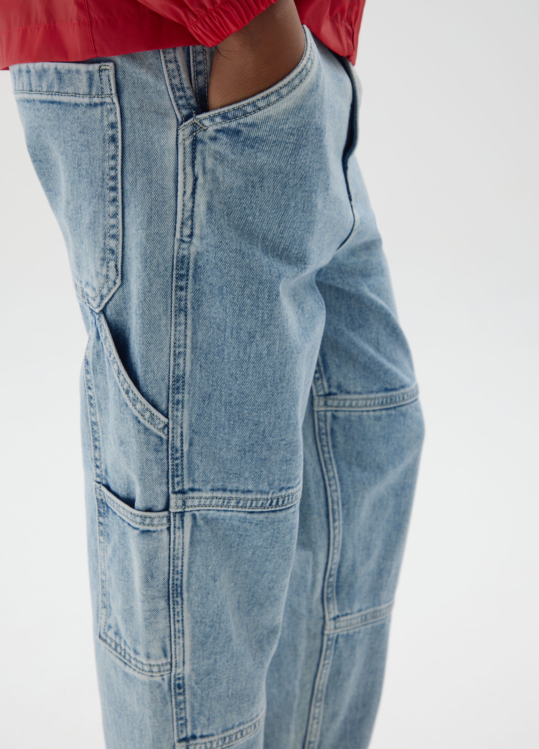 Boys' jeans in pure cotton denim, regular fit