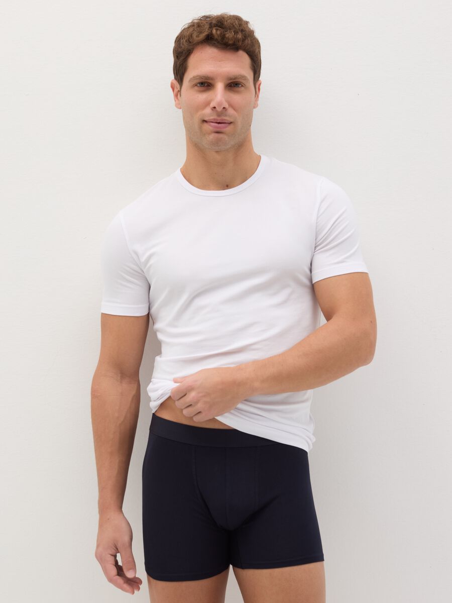 Three-pack midi boxer shorts with external elastic_0