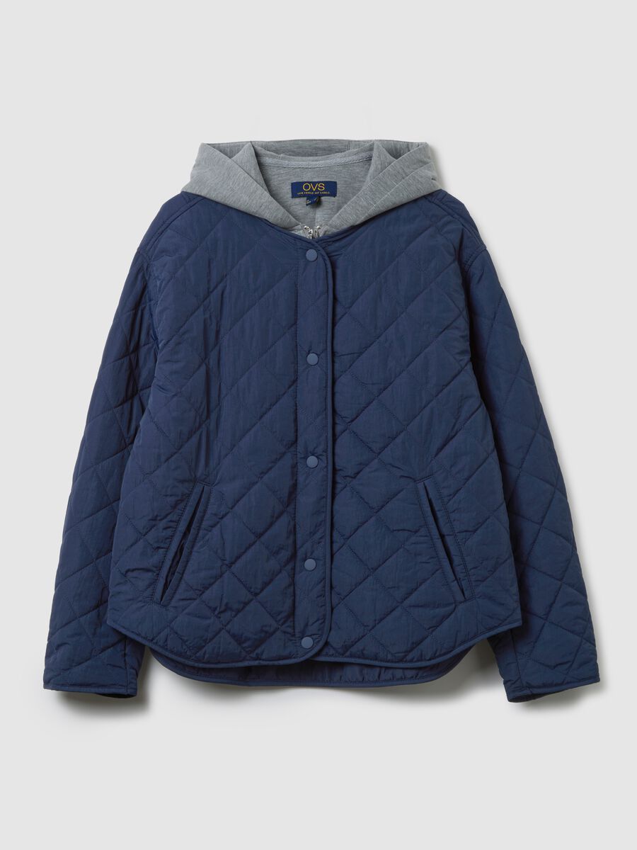 Giacca husky blu regular fit_4