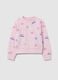 Girls' pink cotton-blend sweatshirt regular fit_0