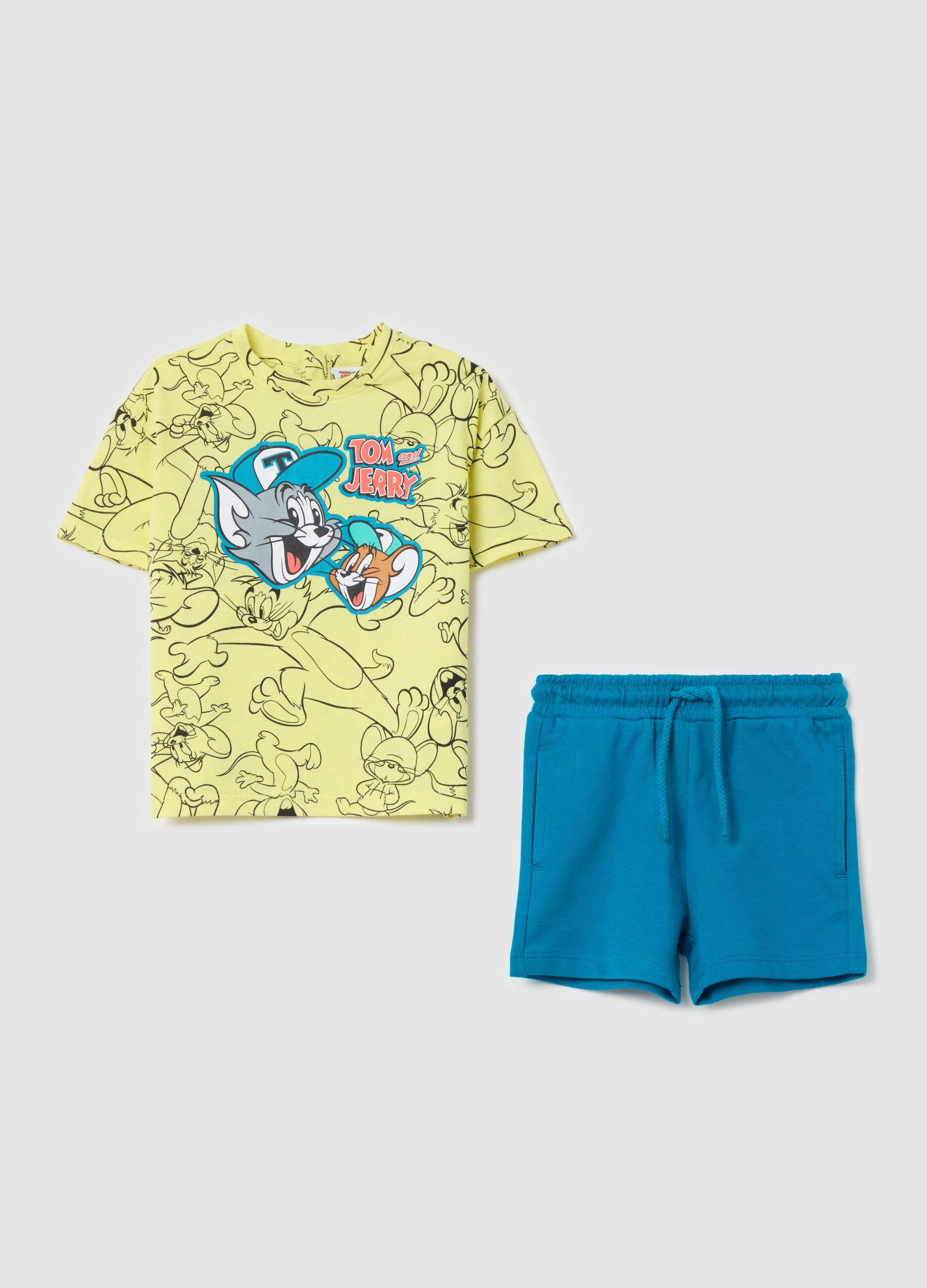 Cotton jogging set with Tom & Jerry print