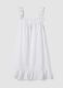 White organic cotton nightdress with ruffles_4