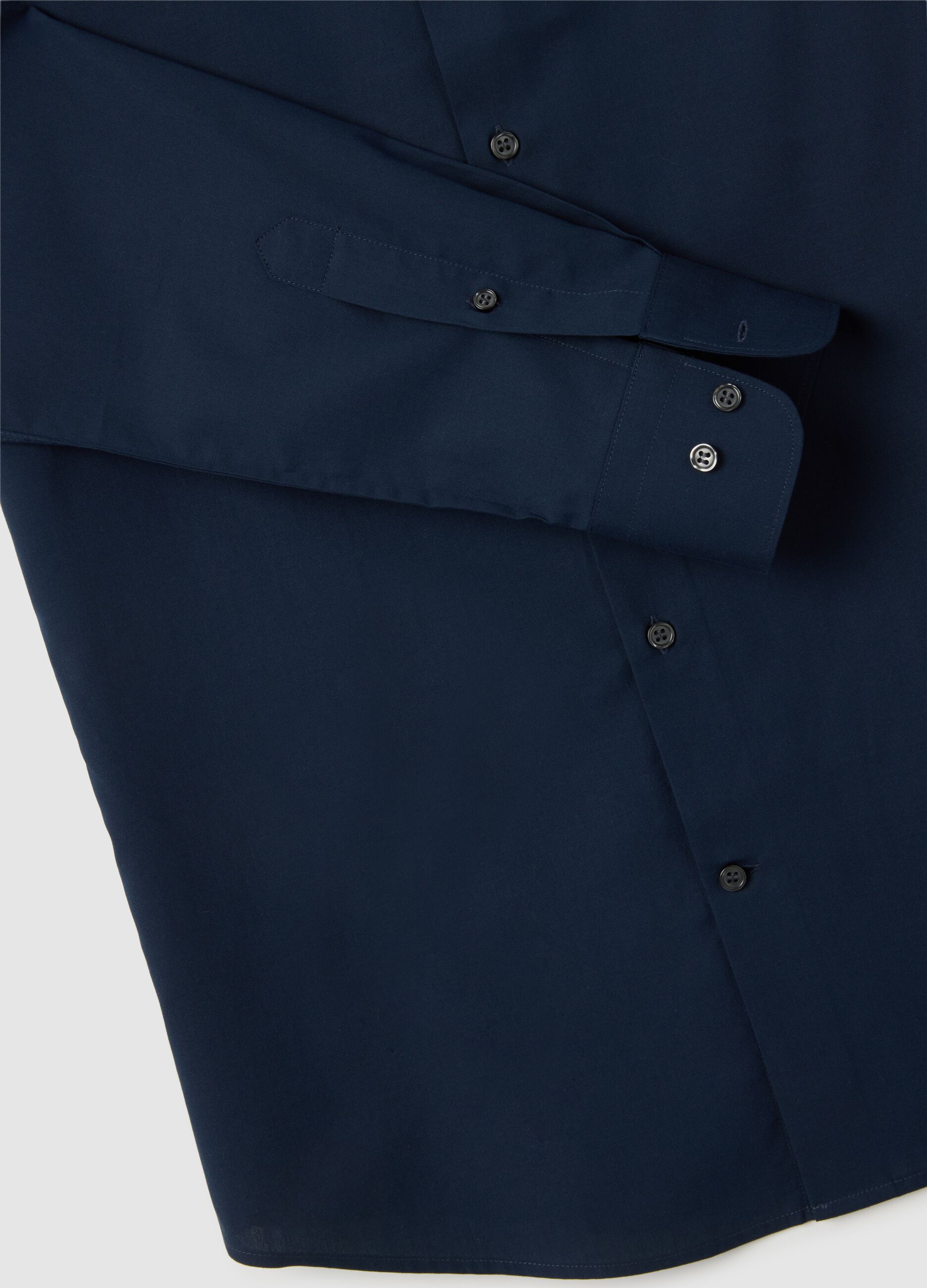 Men's Pure Cotton Blue Slim Fit Shirt