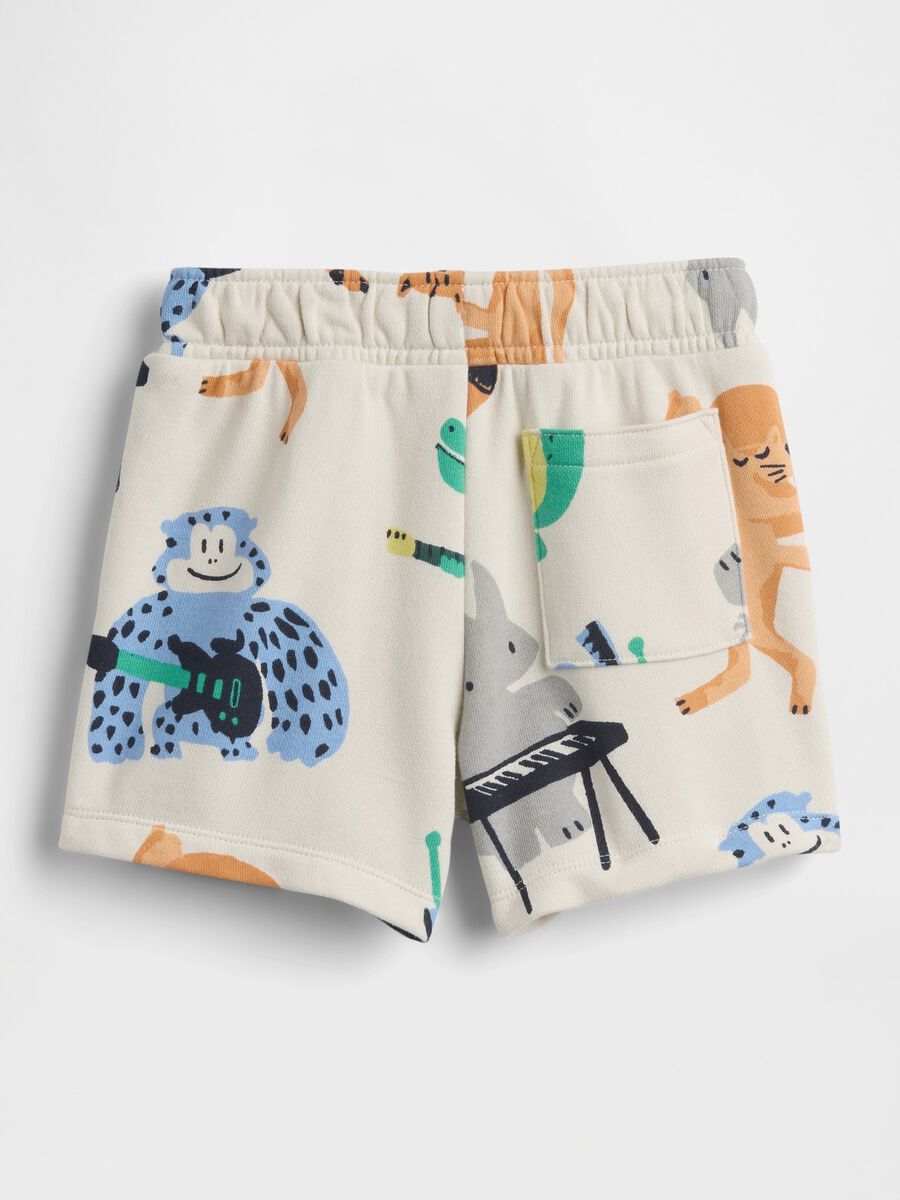 Cotton-blend printed shorts_2