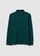 Green pure cotton polo regular fit_4