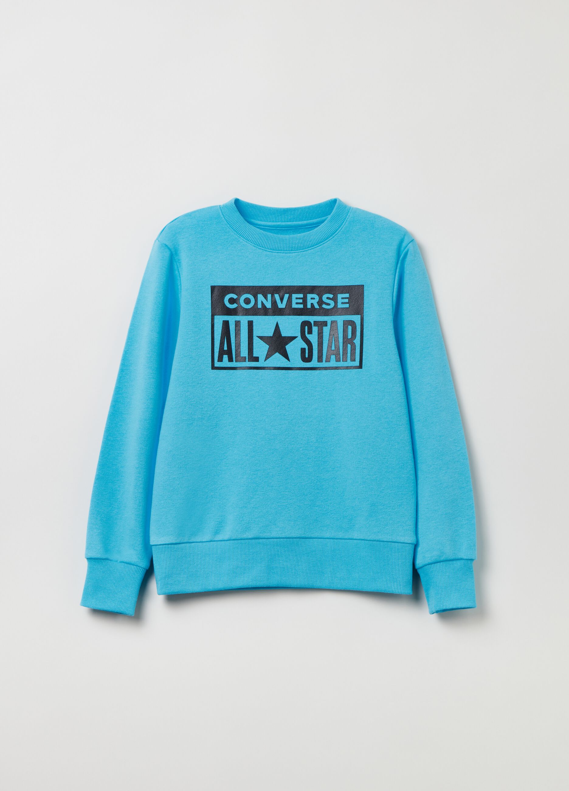 Felpa discount azzurra converse