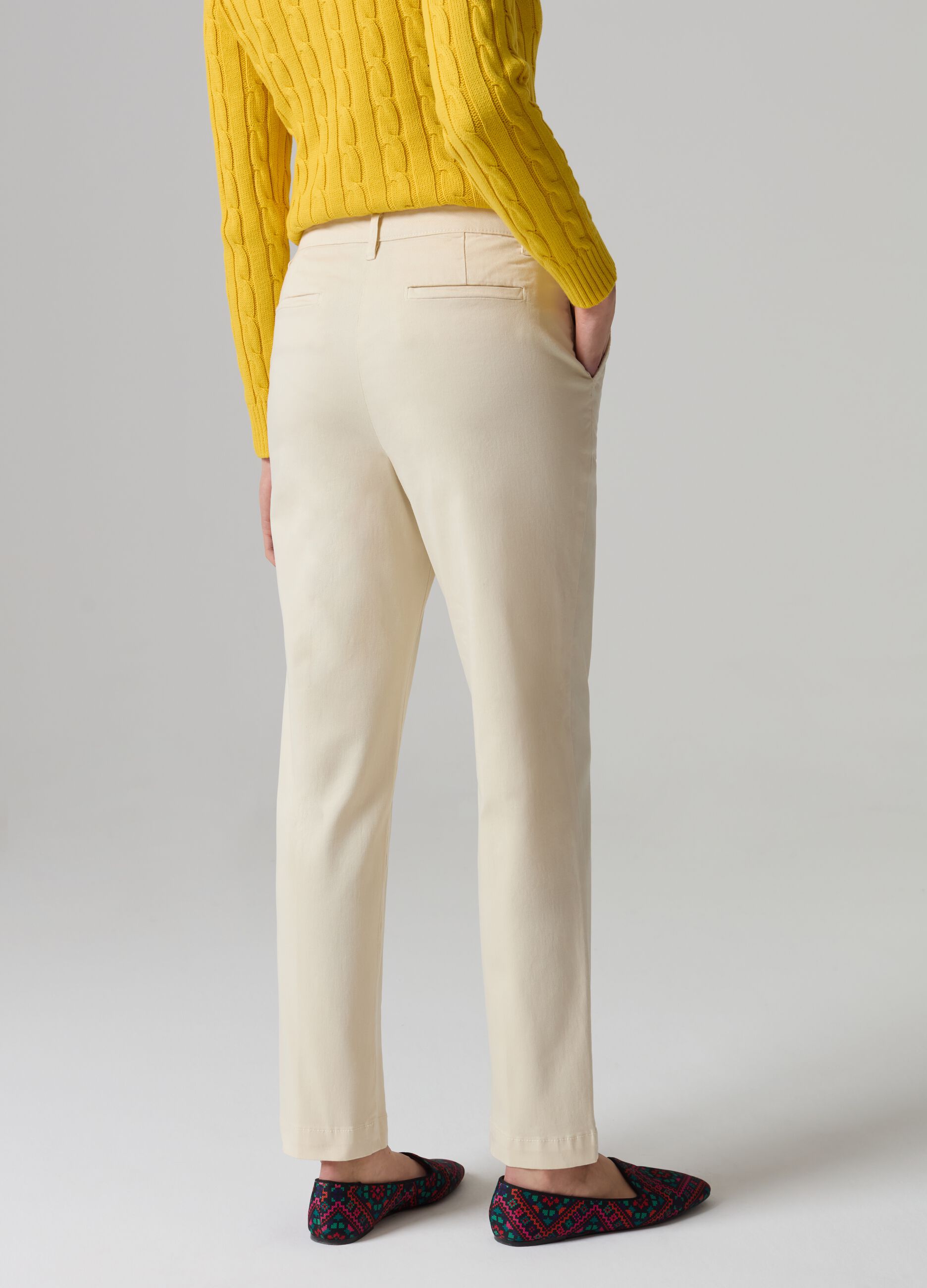 Pantalone chino in cotone stretch