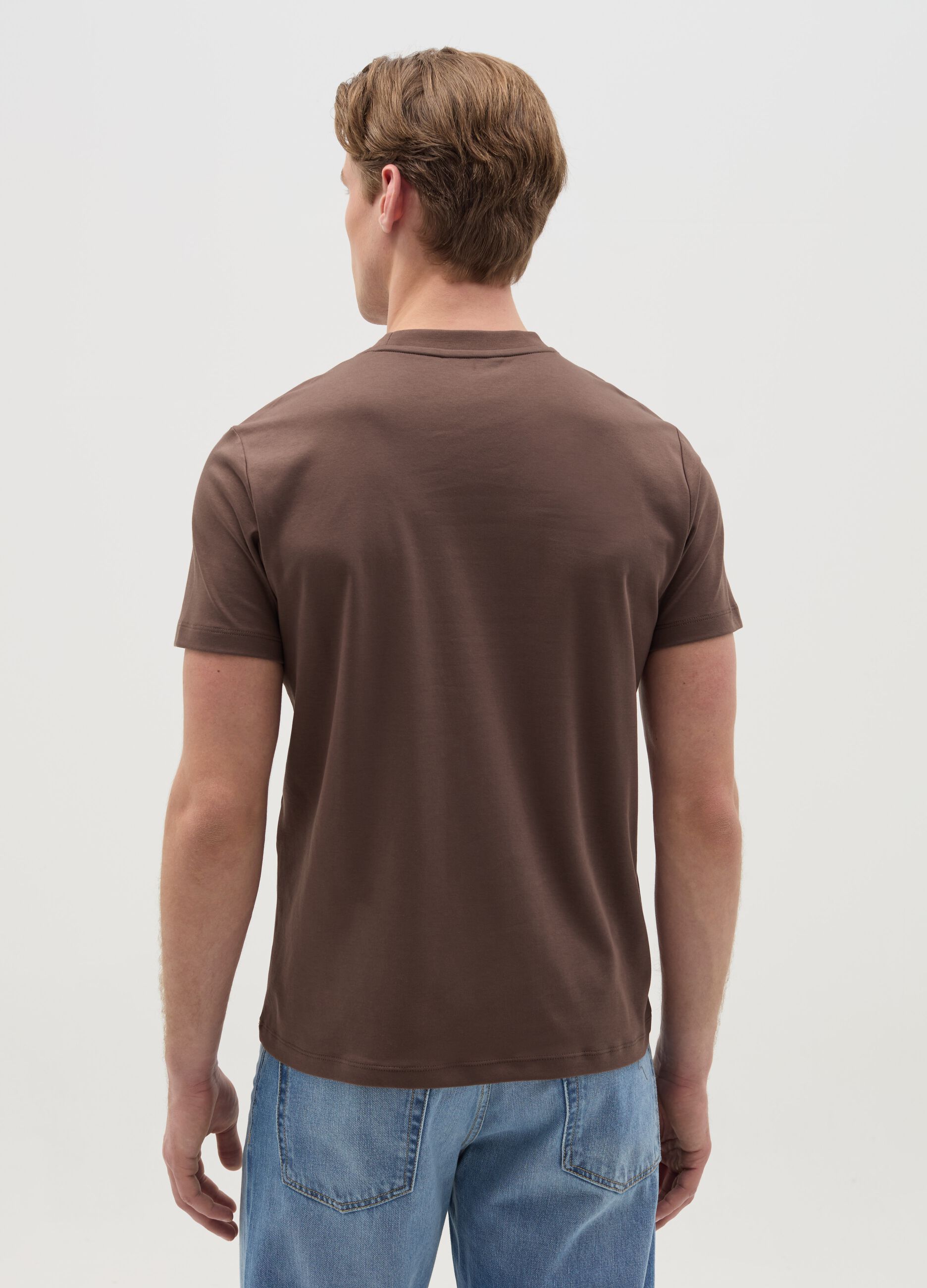 Regular-fit T-shirt with round neck