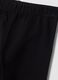 Leggings neri in cotone organico elasticizzato slim fit per bimba_2
