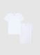 Children's white stretch cotton t-shirt twin pack, regular fit_0