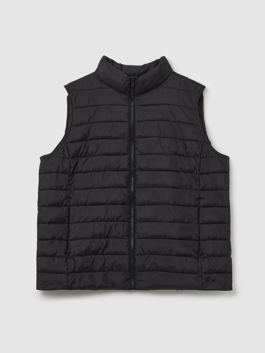 Curvy full-zip ultralight gilet with high neck_4