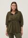 Green relaxed fit maternity sweatshirt in stretch modal blend_1