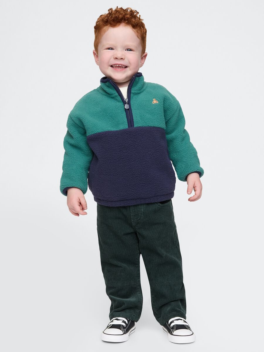 Velvet trousers with drawstring_0