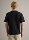 Men's black crew neck t-shirt in pure cotton, relaxed fit_3