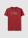 Red pure cotton regular fit T-shirt with Miami Heat print_0