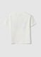 Pure cotton white children's T-shirt regular fit with print_4