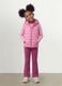 Pink padded ultralight gilet with hood and zip for girls_1