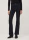 Blue flared stretch-cotton jeans_1