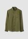 Green pure linen shirt with button-down collar, regular fit_4