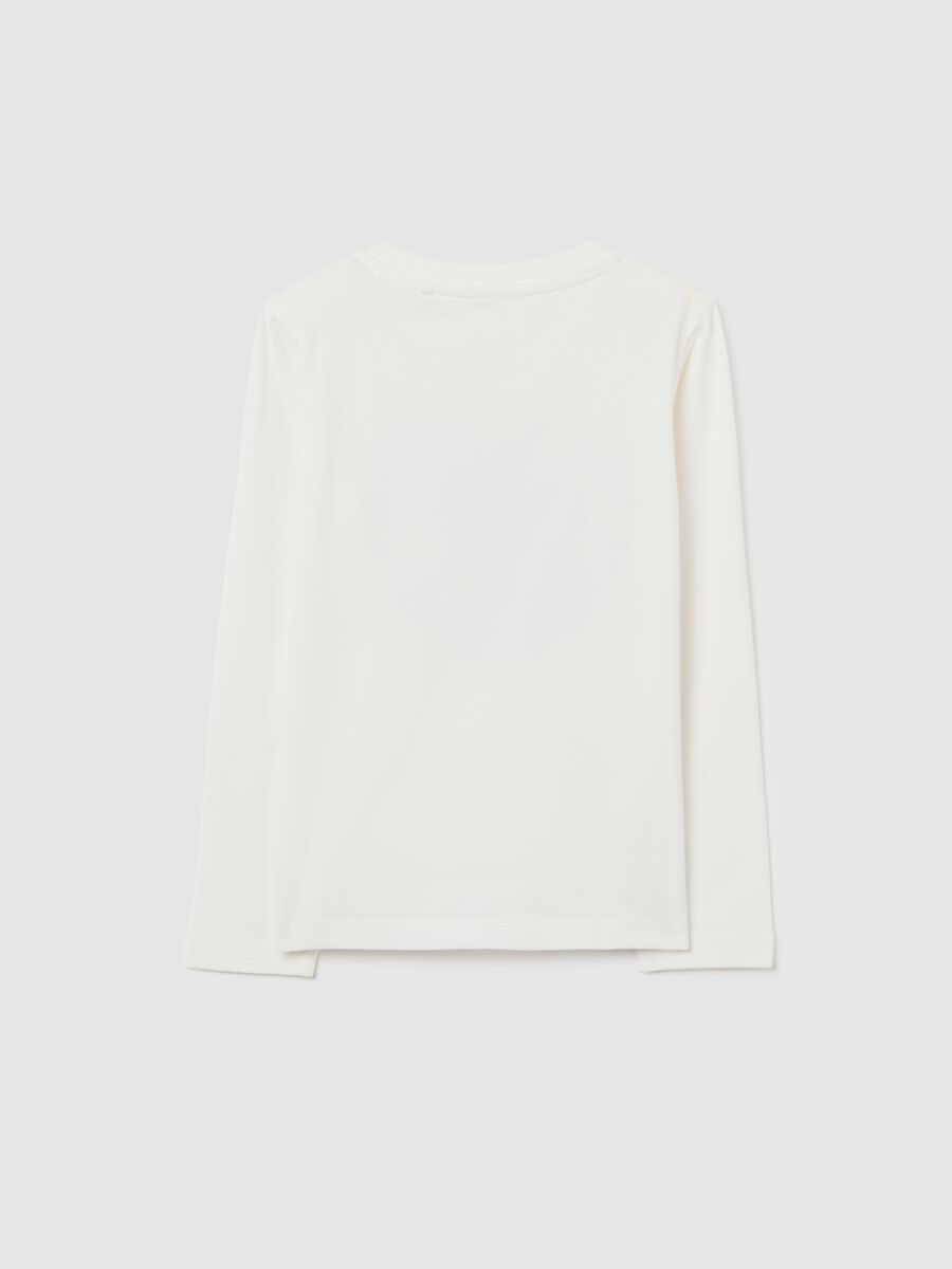 Girls' Long Sleeve White T-Shirt_1