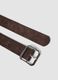 Brown Genuine Leather Studded Belt_1