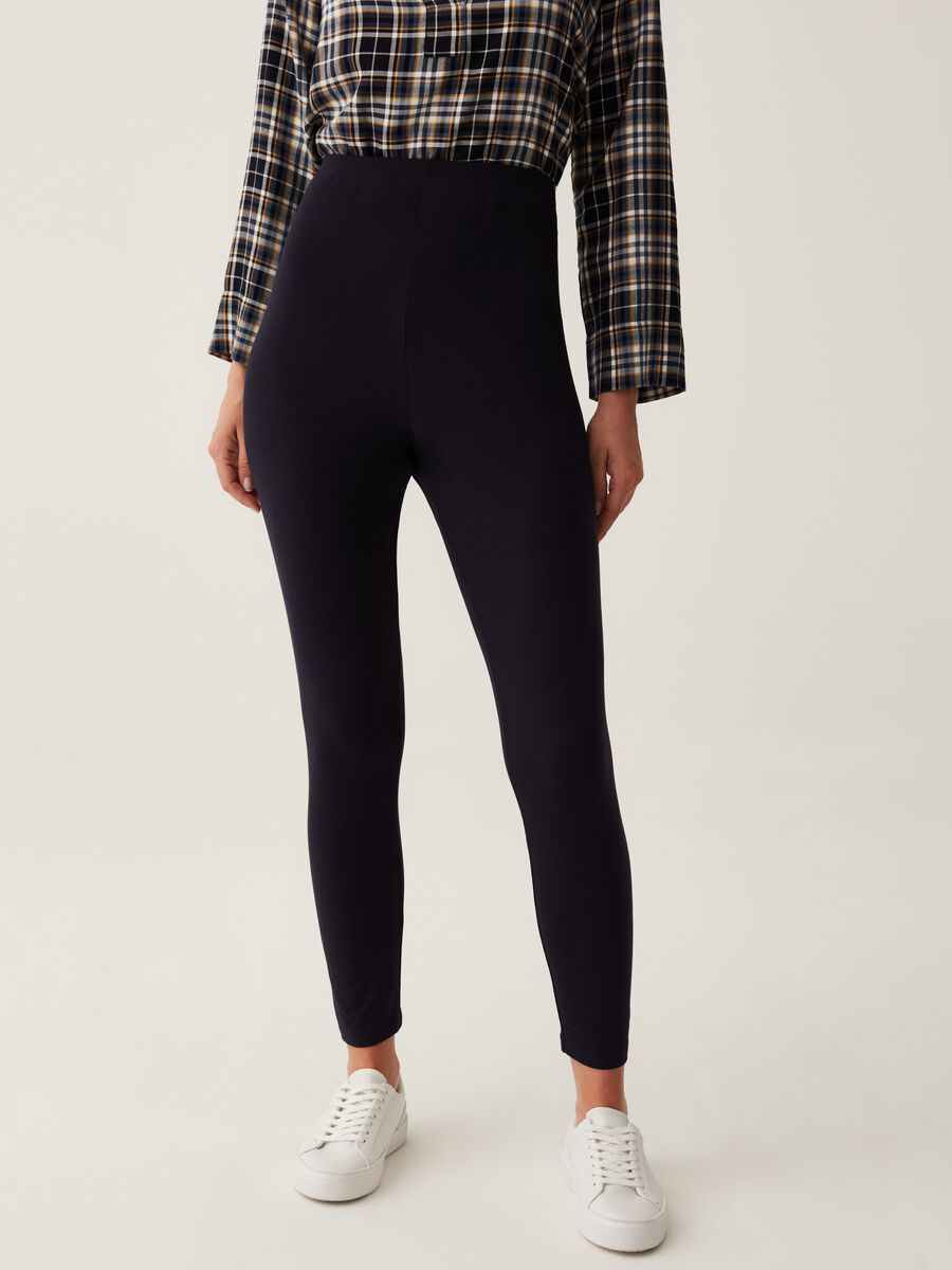 Leggings premaman in viscosa stretch_3