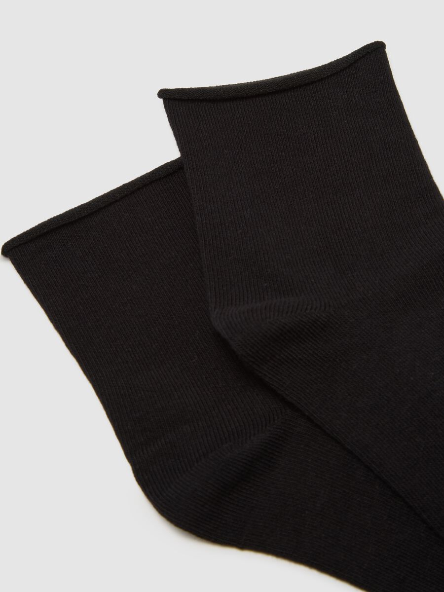 Elasticated Black Socks_1