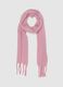 Pink scarf with fringes_0
