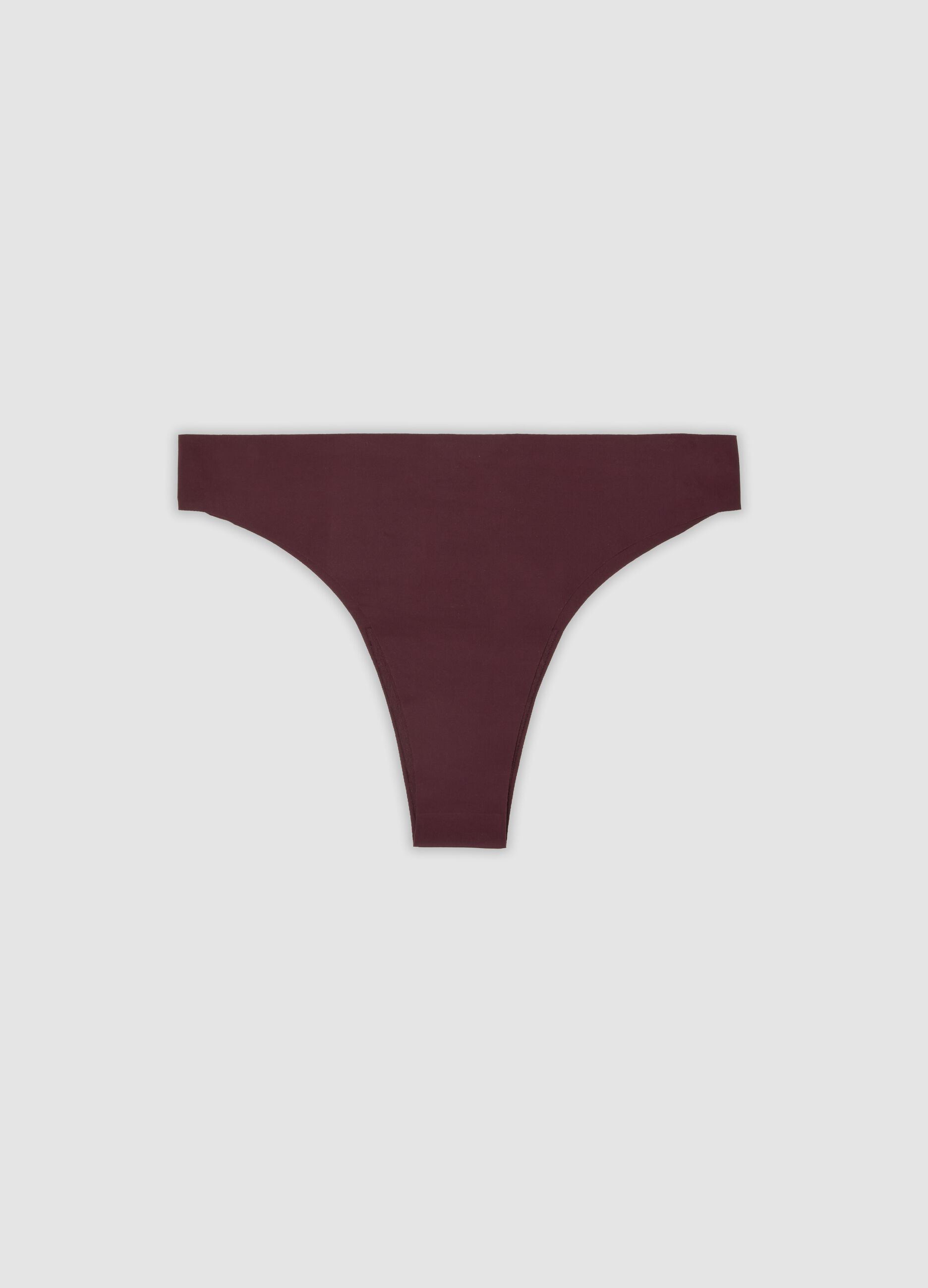 Slip brasiliana viola in tessuto elasticizzato