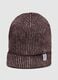 Ribbed Brown Hat_2