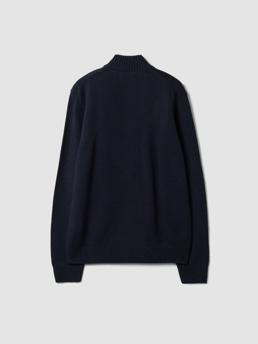 Blue regular-fit long-sleeve half-zip top_2