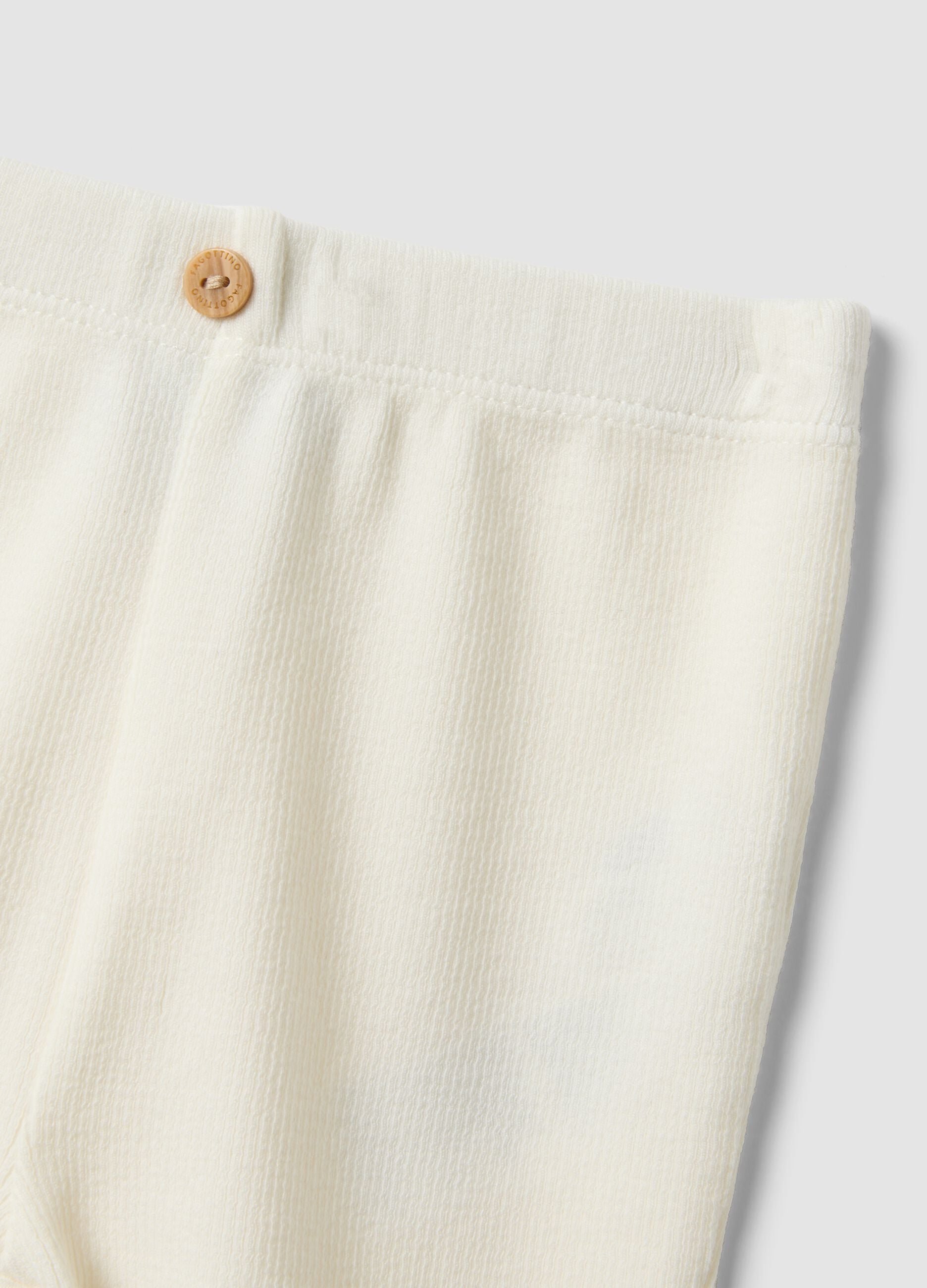 White organic cotton and stretch lyocell set with koala prints