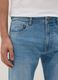Light blue slim fit stretch cotton denim jeans_3