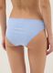 Regular fit blue stretch cotton briefs with lace details_2