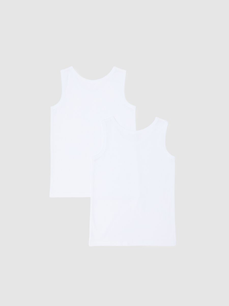 White cotton vests for boys_1