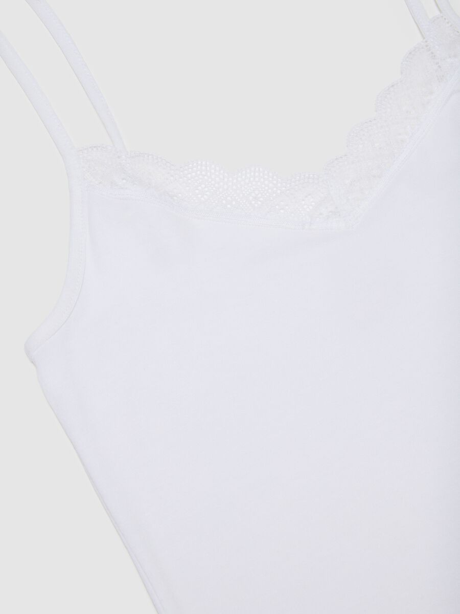 White regular-fit viscose blend vest_1