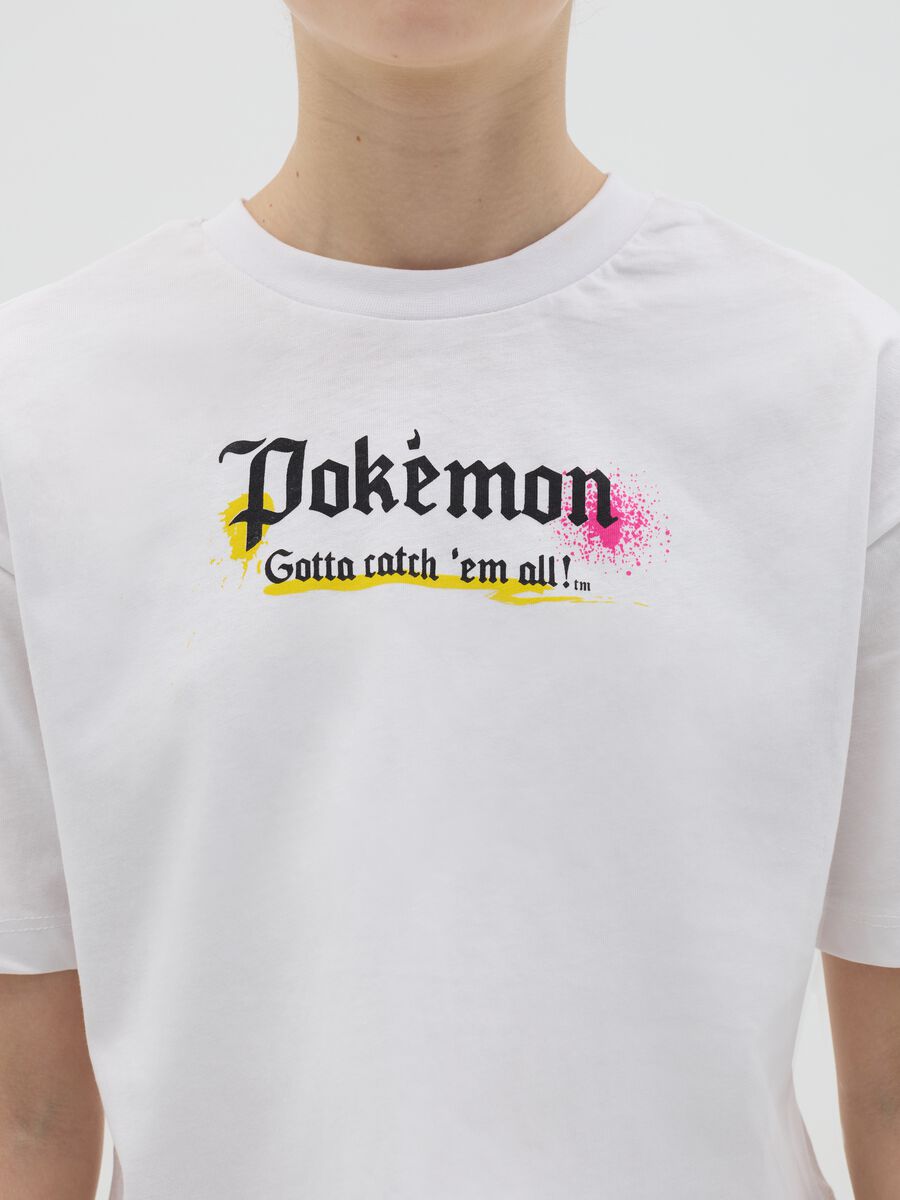 Over-fit T-shirt with Pokémon print_1