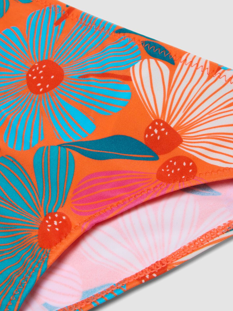 Girls&rsquo; multicolour floral print bikini_3