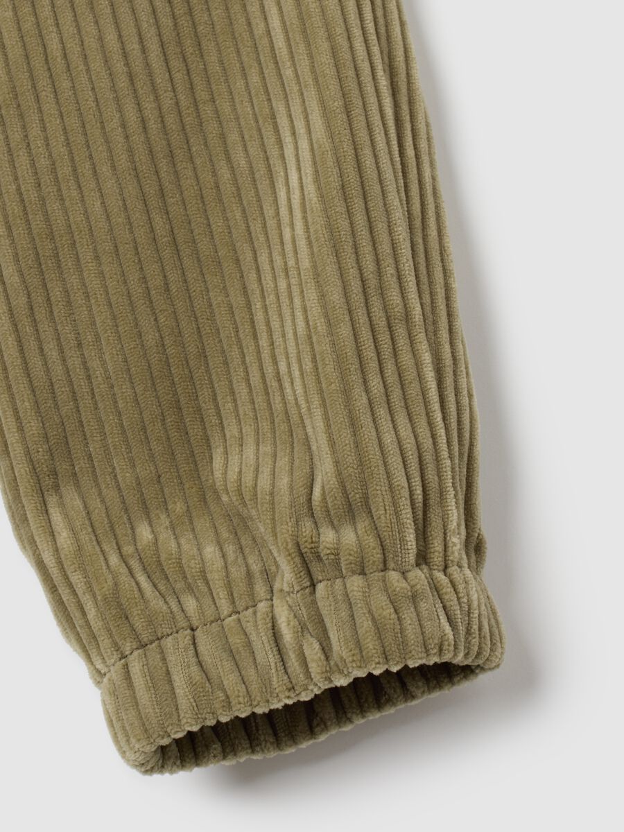 Children's Green Velvet Trousers Regular Fit_2