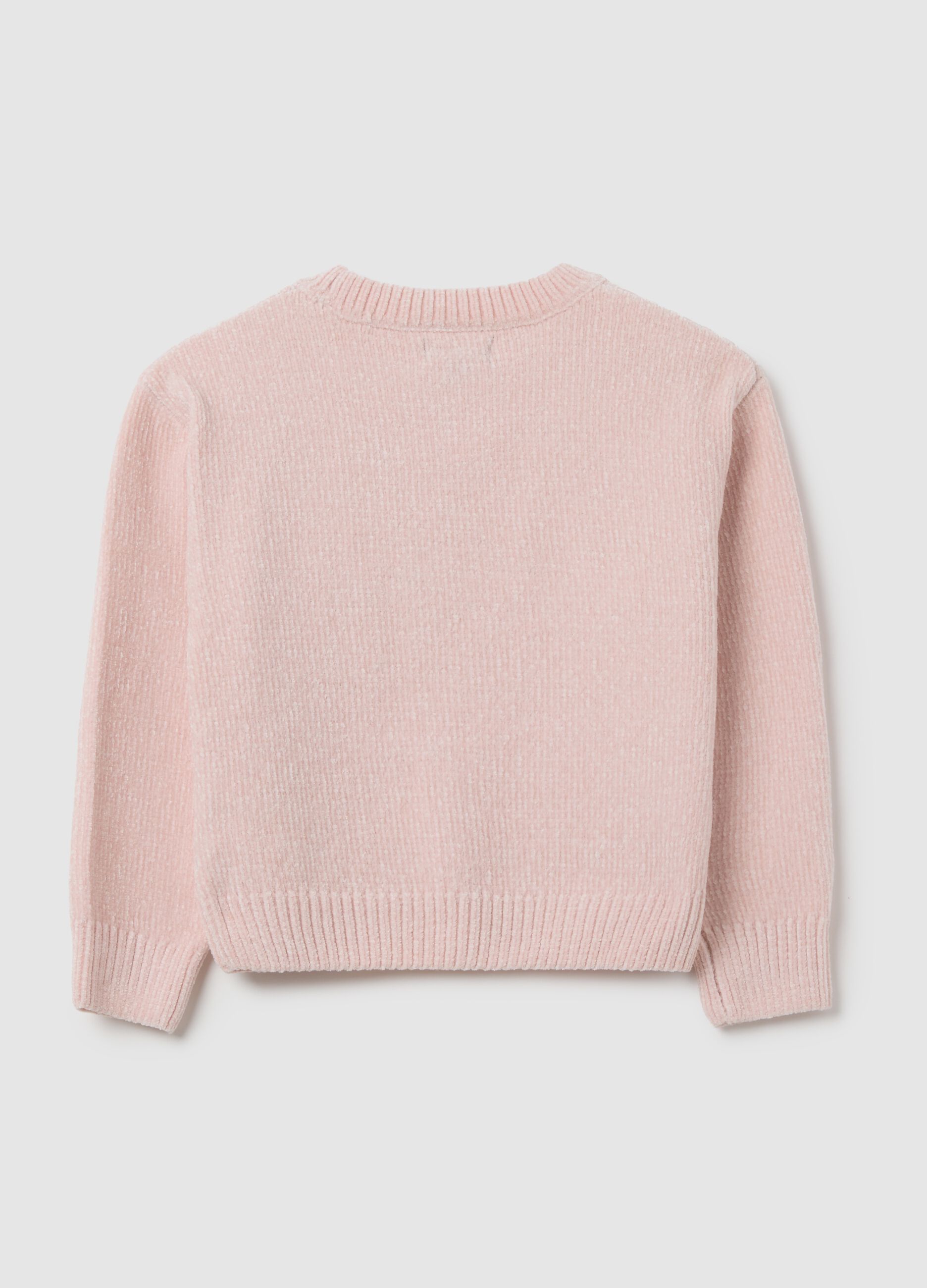 Girls' pink jumper regular fit